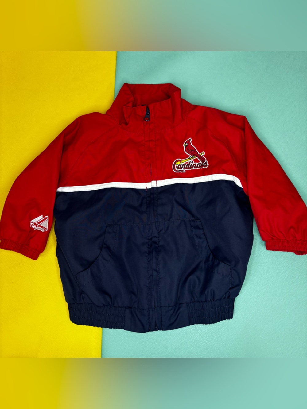 St. Louis Majestic Cardinals Windbreaker Vintage Jacket Size 6/9 Months